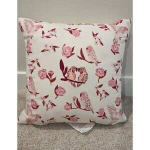 Threshold love birds toss pillow, 18" × 18"